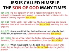 an image of jesus called himself the son of god many times