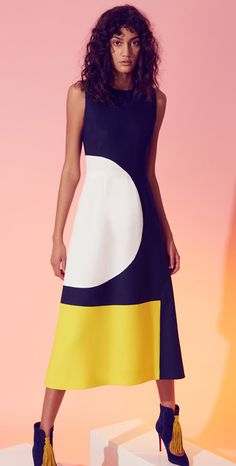 NOVIS | Fall 2016 Somali Dirac, Outfits Frühling, Geometric Fashion, Couture Sewing, Colorblock Dress, 2016 Fashion, Fall 2016, Mode Inspiration, Knit Dress