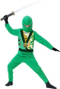 Toddler Boys Green Ninja Avenger Costume - Party City Boy Cosplay, Dragon Ninja, Ninjago Birthday Party, Ninja Master, Avengers Costumes, Green Ninja, Avengers Series, Ninjago Birthday