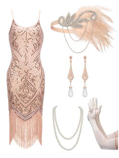 Gatsby Wedding Guest Dress, Old Hollywood Cocktail Dress, Gatsby Wedding Guest Attire, 1920s Gatsby Outfit, Great Gatsby Party Outfit Women, Gatsby Party Outfit Women, 1920s Outfit Ideas, Glam Party Outfit, Flapper Dresses 1920s