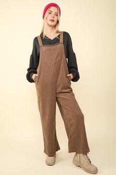 - Soft Corduroy Straight Leg Overall Jumpsuit - Sleeveless - Front Pocket Patch - Invisible Adjustable Button (Model height: 5'7", wearing a Small95% Cotton, 5% Spandex Tan Overalls, Fashion Cupcakes, Corduroy Overall, Rhinestone Tees, Overall Jumpsuit, Patriotic Tees, Red Sparkle, Blue Candles, Black Headband