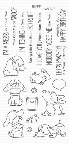 a rubber stamp with different animals on it