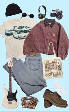 Dad Core Outfits, 90s Men’s Fashion, Indie Rock Aesthetic Outfits, Indie Outfit Ideas, Indie Clothing Style, Indie Rock Outfits, Indie Outfits Men, Outfit Indie