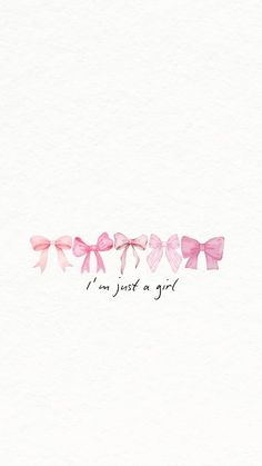 four pink bows with the words i don't want a girl