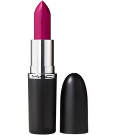 What It Is:A sleek satin lipstick with full-coverage&#x2C; pigment-rich colour in a comfortable formula that hydrates lips for eight hours.What It Does:MAC's signature Satin Lipstick has been maxed out to give lips MORE with a Sleek Satin finish and good-for-lips formula that looks richer&#x2C; feels creamier&#x2C; glides smoother and hydrates lips for eight whole hours. Get more colour with full-coverage&#x2C; pigment-ri Soar Mac Lipstick, Mac Sultry Move Lipstick, Mac Impassioned Lipstick, Open Presence Mac Lipstick, Lipstick Purple, Mac Consensual Lipstick, Purple Lipstick, Satin Lipstick, How To Look Rich