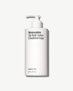 The Body Lotion This product is: a daily multi-vitamin and peptide moisturizer for the skin. Good for: all skin types Why we love it: Nécessaire The Body Lotion is a daily lotion for skin. Infused with Peptides, Glycerin, Niacinamide and Marula Oil rich in Vitamin C/E + Omega 6/9, The Body Lotion replenishes skin with daily nutrients, delivers comforting moisture and strengthens skin on contact. Skin feels firm, looks lifted. This oil-infused lotion is the ultimate in functional body moisture. F Peptide Moisturizer, Oily Sensitive Skin, Marula Oil, Moisturizing Face Cream, Beauty Packaging, Hair Fragrance, Tinted Moisturizer, Body Moisturizer, Skin Care Tools