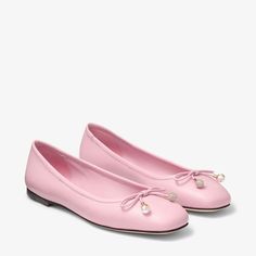 Women's Designer Shoes | Luxury Shoes | JIMMY CHOO US Chanel Ballerina Flats, Flat Shoe, Shoes Pink, Airport Fashion, Ballerina Shoes, Summer Beach Wear, Mens Fragrance