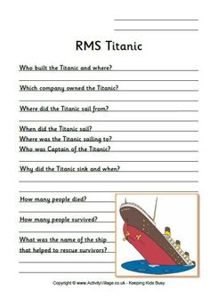 a worksheet with an image of a boat in the water and other words on it