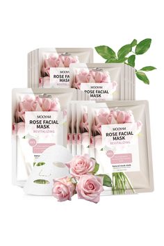 PRICES MAY VARY. SPA FACIAL MASK - This pink rose facial mask is made of rose flower extracts, hyaluronic acid, Multiple extracts, highly concentrated nutrient solution to create a healthy skin base.helps skin purifying, exfoliating for a radiant, smooth, supple skin feel.Beauty Rose Sheet Masks meets your need for Facial SPA. Hydrating Sheets Mask is perfect for facial SPA sheet mask 3 times per week, 15 minutes of facial spa therapy for glowing skin. DEEP CLEANSING MASK SHEET - Moisturize your Skincare Christmas, Face Masks Skincare, Women Skin Care, Masks Skincare, Face Mask Skin Care, Pink Skincare, Rose Skincare, Rose Facial, Hydrating Sheet Mask