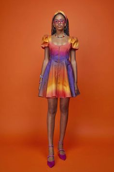 Asymmetrical Ruffled Skirt, 2023 To 2024, Autumn Adeigbo, Sunny Dress, Sadies Dress, Spring 2023 Ready To Wear, 2023 Ready To Wear, Autumn 2023, Cotton Blends Dress