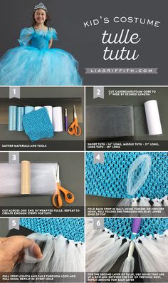 instructions to make a princess tulle tutu skirt for your child's costume