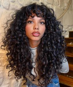 Curly Cuts, Curly Cut, Hot Haircuts, Creative Hair, Haircuts For Curly Hair, Curly Hair Inspiration, Curly Hair With Bangs