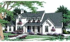 this is an artist's rendering of these house plans