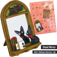 Ghibli Room, Ghibli Kiki's Delivery Service, Resin Mirror, Ghibli Aesthetic, Stand Mirror, Hacienda Homes, Fake Window, Wishlist Ideas, Kiki Delivery