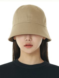 Editor's NotesLUOESPAC's classic hats can be matched well with feminine stylings.- Classic Overfit Round Bucket Hat- Combed Yarn twill cotton texture- 3 panels silhouette- 14s Cotton for all seasons- Neutral color point detail- Daily point itemMeasurements(in.)- Size: 58/61- Circumference 22.8 - 24.0in.- Brim 2.8in.- Height 5.1in.Composition & Care- Cotton 100%- Partially wipe off moisture and stains with a dry cloth- Natural dry in the shade- Keep in the shade with some packaging paperDesig Classic Brimmed Bucket Hat, Classic Solid Bucket Hat With Short Brim, Classic Solid Color Bucket Hat With Short Brim, Classic Spring Cloche Hat, Khaki Cotton Sun Hat With Curved Brim, Khaki Cotton Wide Brim Bucket Hat, Spring Solid Color Bucket Hat, Khaki Cotton Bucket Hat With Curved Brim, Classic Cotton Sun Hat With Short Brim