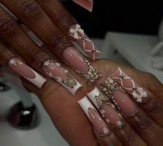 Bling Acrylic Nails, Cute Nails, Press On Nails, Makeup Nails, Acrylic Nails, Nail Designs, Makeup, Make Up