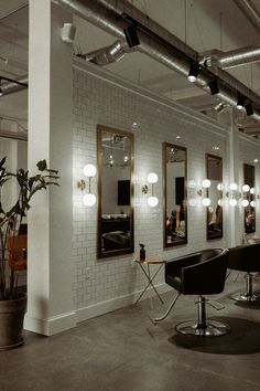 the salon is clean and ready to be used for hairdresser's work