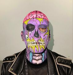 Pop Art Zombie Makeup Men, Pop Art Zombie Makeup, Zombie Pop, Guy Face, Zombie Man, Makeup Zombie, Pop Makeup, Effects Makeup