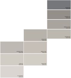 the different shades of gray paint