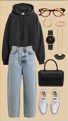 Cozy College Outfit, School Outfits Highschool Casual, Preppy School Outfits, Fall Outfits College, University Clothes, Casual Outfits Fall, Outfit Printemps, University Outfits, Uni Fits