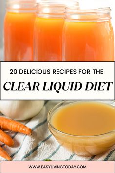 20 Top Recipes for Clear Liquid Diet Clear Liquid Diet Recipes, Best Liquid Diet, Bariatric Recipes Sleeve Liquid Diet, Liquid Diet Plan, 7 Day Cabbage Soup Diet, Full Liquid Diet, Liquid Diet Recipes, Clear Liquid Diet