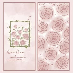 two greeting cards with roses on them