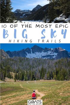 10 of the Most Epic Big Sky Hiking Trails Montana Hiking, Mountain Destinations, Big Sky Montana, Best Nature, Hiking Destinations, Getaway Cabins, Road Trip Adventure, American Travel, Best Hikes