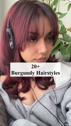 Transform your look with the rich, wine-inspired hues of burgundy hair, perfect for adding a touch of bold sophistication to your style.