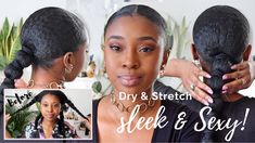 Style For Natural Hair, Bun Look, Space Bun, Hair Sleek, Natural Hair Routine, Natural Hair Shampoo, Quick Natural Hair Styles, Wash Day, Healthy Natural Hair