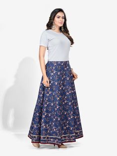 Be the center of attention at a get together by wearing this attractive skirt from Riafashions Pair this up with a contrast top for a ravishing look. Center Of Attention, Contrast Top, Womens Size Chart, Flared Skirt, Indian Wear, Online Retail, Flare Skirt, Indian Fashion, Womens Sizes