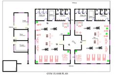 the floor plan for an office building