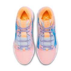 DO9823-100 Nike Pg 6 Shoes, Bright Volleyball Shoes, Colorful Basketball Shoes Nike, Preppy Basketball Shoes, Volleyball Shoes Aesthetic, Colorful Basketball Shoes, Cool Volleyball Shoes, Cute Basketball Shoes, Cute Volleyball Shoes