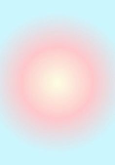 an orange and pink circle on a blue background