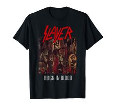 PRICES MAY VARY. Official Slayer Merchandise Slayer T-Shirts for Men, Women, Girls and Boys; Slayer Apparel; Slayer Tees; Slayer T-Shirt for Adults Lightweight, Classic fit, Double-needle sleeve and bottom hem Reign In Blood, Slayer Shirt, Color Block Heels, Cycling Jacket, Sweatsuit Set, Trendy Shorts, Shirt And Pants, Branded T Shirts, Collar Styles