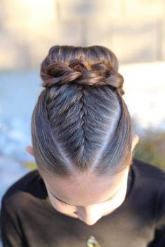 Gymnastics Meet Hair, Competition Hair, Fishtail Braids, Gymnastics Hair, Dance Hairstyles, Stylish Haircuts, Girl Haircuts, Braid Hairstyles