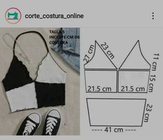 an image of clothes and shoes with measurements for the top, bottom and bottom part