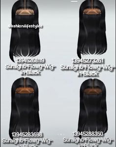 different types of wigs for black women with long hair and straight, wavy bangs