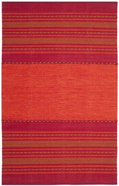 Safavieh Montauk MTK215 Rug City Loft, Coastal Area Rugs, Complimentary Color Scheme, Southwestern Area Rugs, Southwestern Rug, Rugs And Mats, Carpet Colors, Red Design, Striped Rug