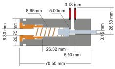 the diagram shows how to use an electric wire for electrical wiring and insulations, with measurements