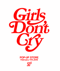 girls don't cry pop - up store poster