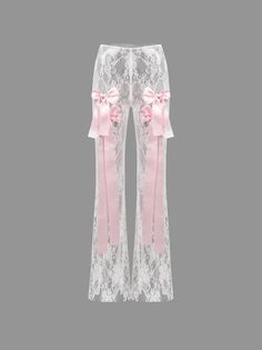 Lace Plain Bell-Bottomtrousers Pant Elegant Themes, White Lace Top, Top T Shirt, Type Of Pants, Pants Outfit, Dolls Kill, Spring And Fall, Music Festival, Low Price