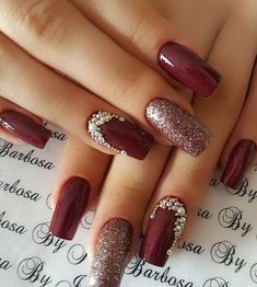 Red Wedding Nails, Indian Nail Art, Nails February