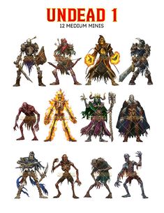 an image of some characters from the video game, underad 1 medium - sized minis