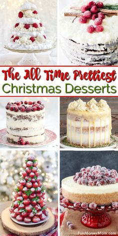 the all time pretties christmas desserts are delicious and easy to make with fresh berries on top