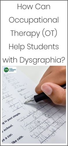 How can Occupational Therapy Help Students with Dysgraphia? Therapy Writing, Occupational Therapy Schools, Occupational Therapy Kids, Response To Intervention, Handwriting Activities, Occupational Therapy Activities, Pediatric Occupational Therapy