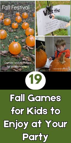 fall games for kids to enjoy at your party