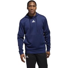 Adidas Men's Team Issue Hoodie Adidas Trefoil Hoodie, North Face Jacket Mens, Mens Fleece Hoodie, Adidas Pullover, Quarter Zip Jacket, Pullover Men, White Adidas