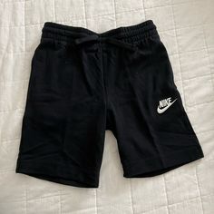 Nike Boys Youth Lifestyle Shorts Embroidered Branding Featured On The Front Elastic Waistband With Adjustable Drawstrings Cotton Fabric For Comfortable And Soft Wear Color: Black Fit: Boys Youth Fabric: 100% Cotton Bday List, Princess Baby, Nike Boy, Shorts Nike, Baby Princess