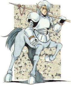 IMAGE ONLY Centaur Knight, Shining Force, Rune Knight, Dark Dragon, Dragon Games, Dark Elf, Character Design Male, Cartoon Character Design, Video Game Art