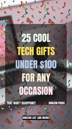 Find amazing tech gifts under $100 that are perfect for any gadget lover. From smart gadgets to sleek accessories, these ideas are stylish and budget-friendly. Check This Amazon link Here for Ideas List. #TechGifts #GiftIdeas #ad #affiliate